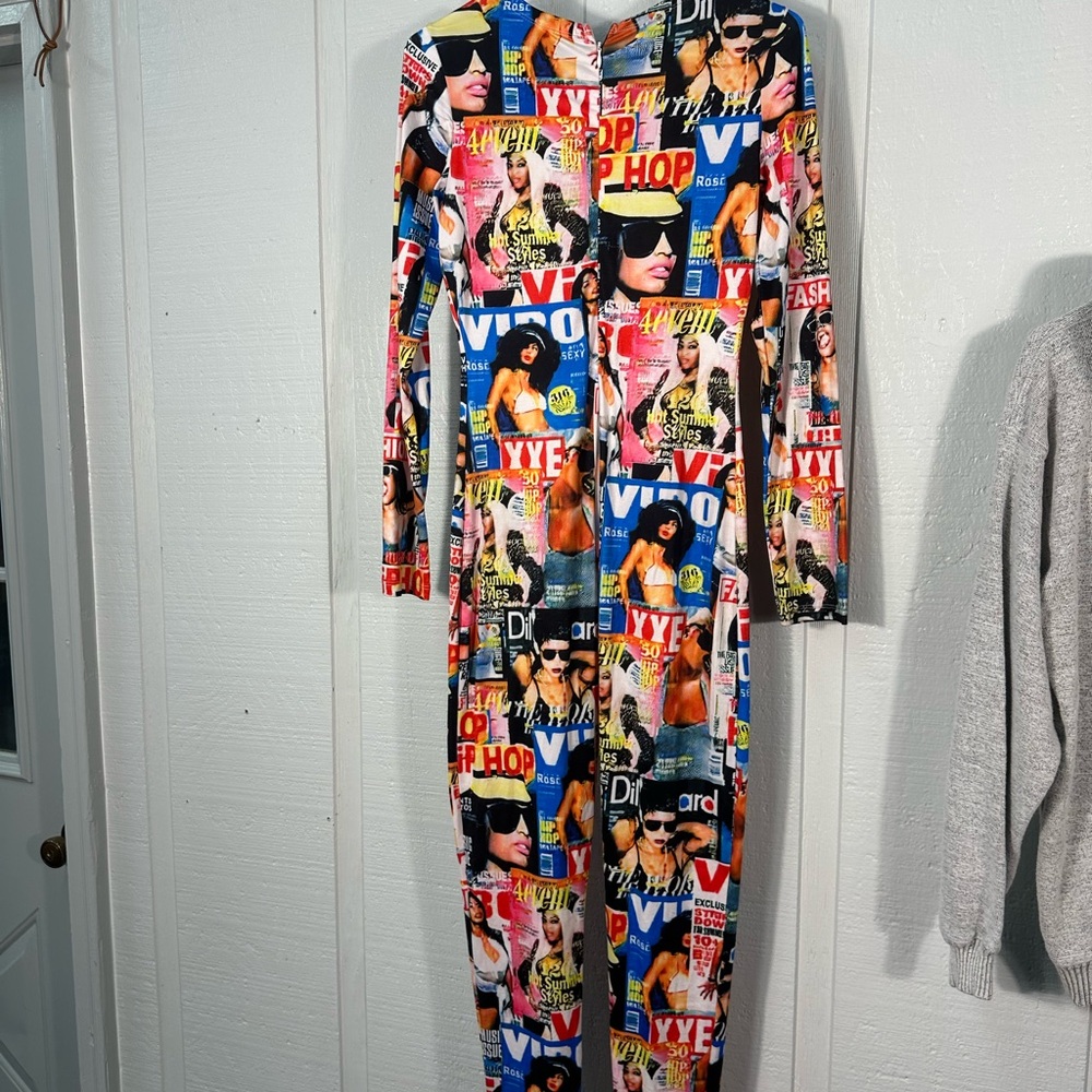 Vintage Harlem Bodycon Bodysuit Size Medium EUC - Picture 6 of 9